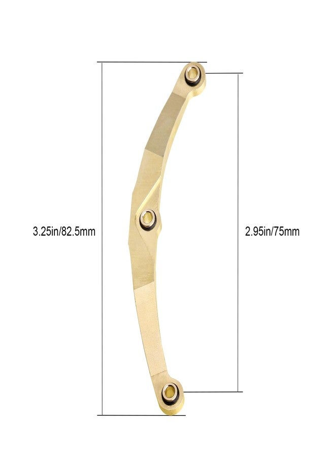 CrazyHobby Brass Steering Link for TRX4M TRX4MT Bronco Defender 1/18 Crawler Car Upgrades Parts (Gold) - Image 5